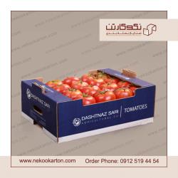 تولید و فروش کارتن گوجه صادراتی و لیبل گوجه