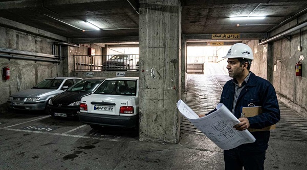جانمایی نامناسب ستونها و نابودی فضاهای مفید پارکینگ